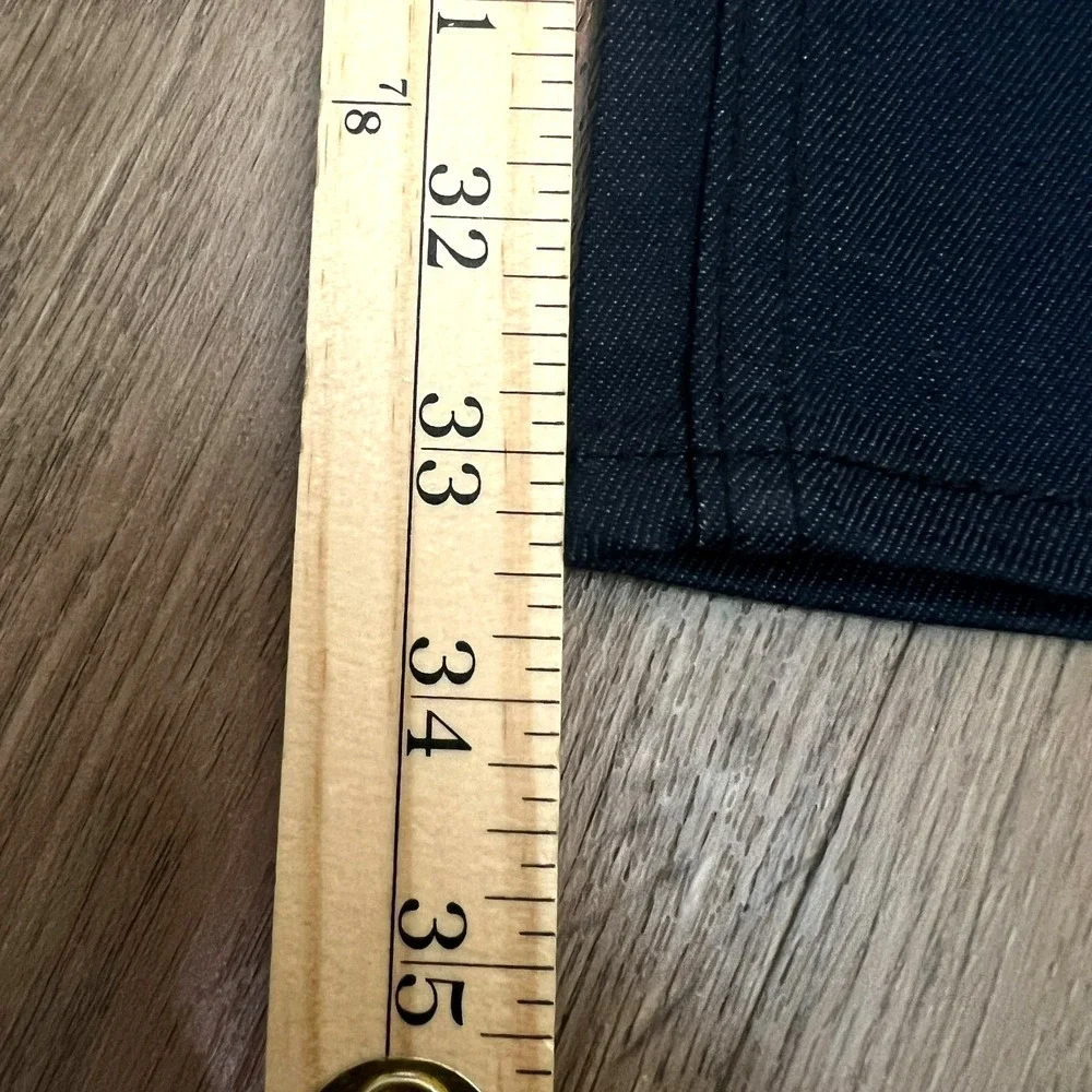 NWT Levi's 513 Slim Straight Jeans 36x34 Dark Indigo Blue Denim
